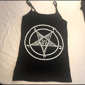 Pentagram Baphomet tank top